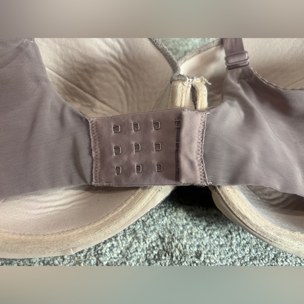 Soma Bra 36DD French Mauve Stunning Support Geo Lace Full Coverage Underwire - Picture 2 of 4